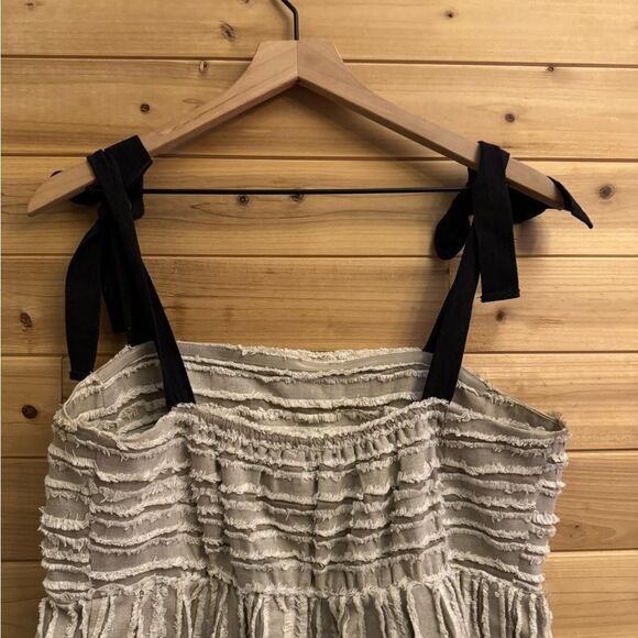 Maeve Anthropologie Size Medium Soeil Babydoll Ribbon Sleeve Cotton Tank Top - Picture 8 of 11